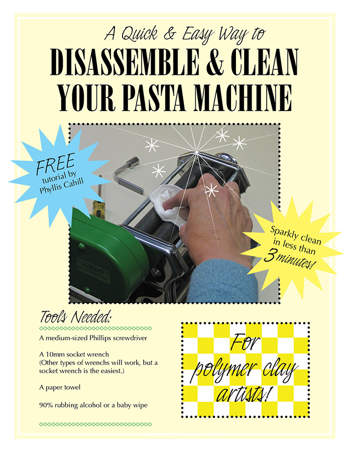 Disassemble & Clean Your Pasta Machine – Polymer Clay Journey