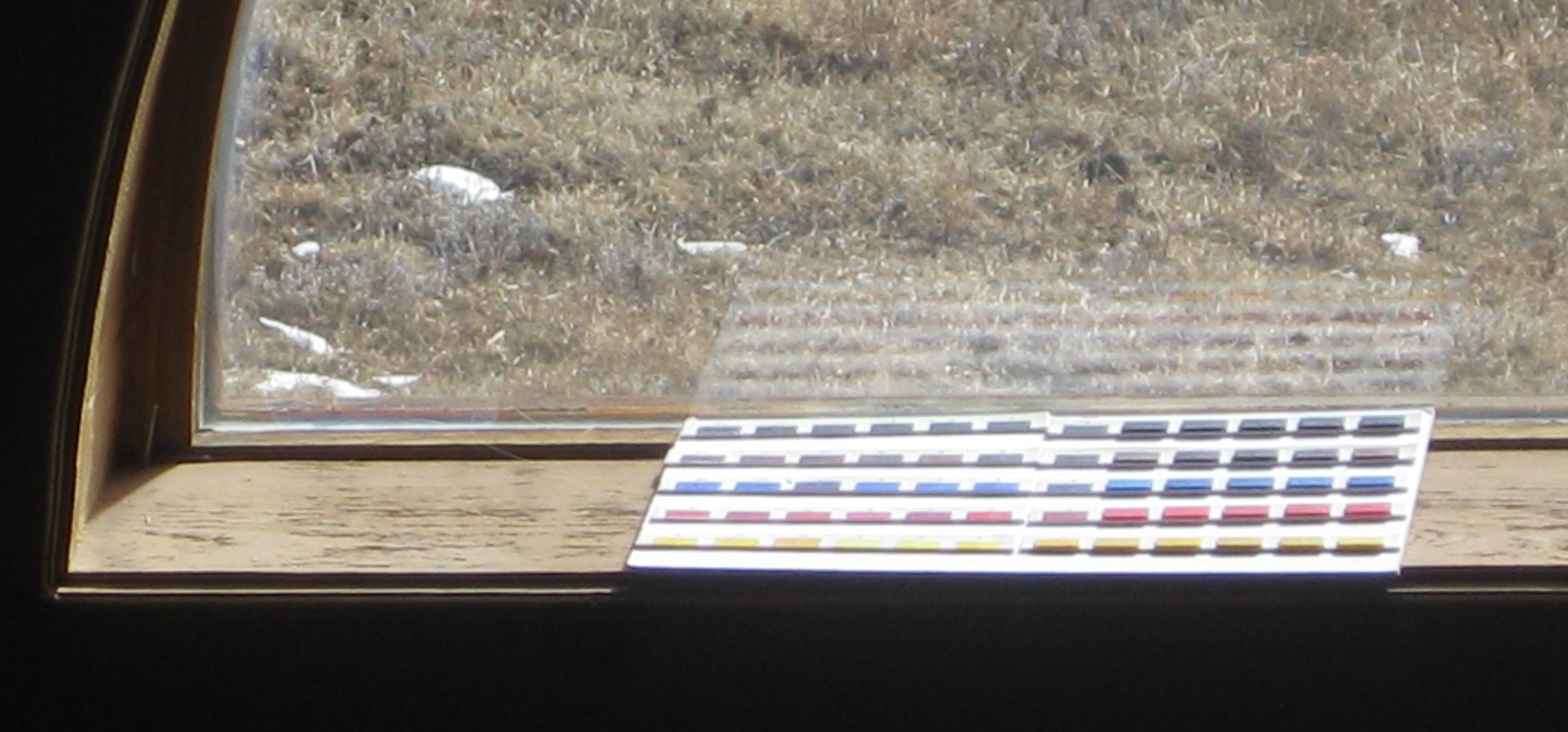 color swatches in window